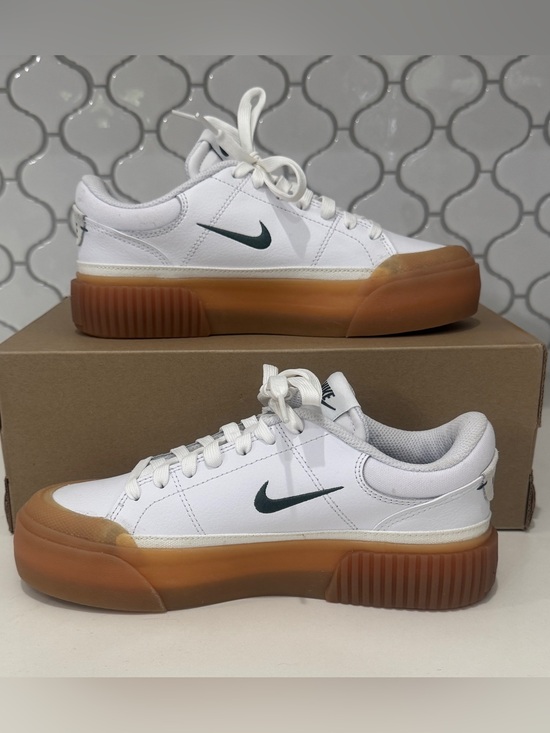 Nike Shoes - Nike Court Legacy Lift White Green Gum Platform Sneakers Women's 6.5 NWOB